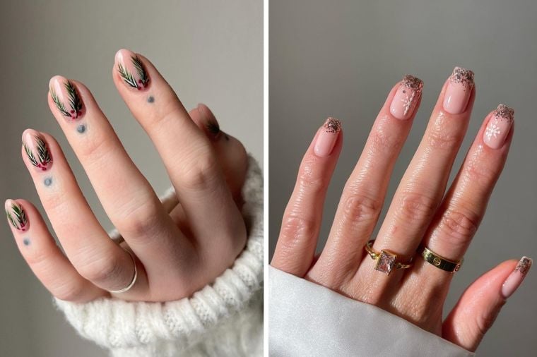 Christmas nails feature
